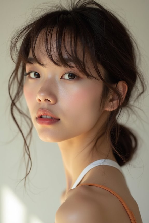 light airy wispy bangs blend gracefully