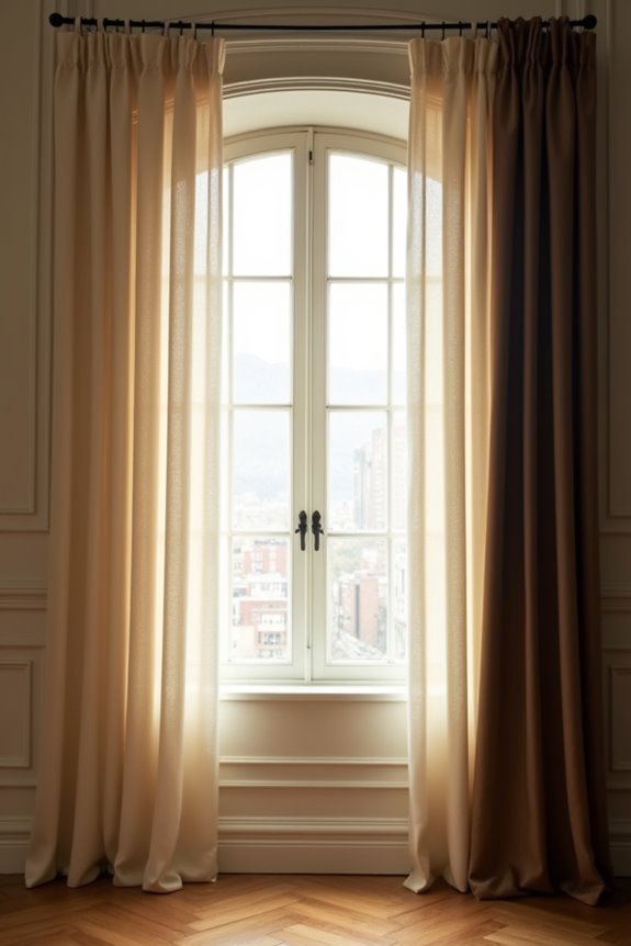 Perfect Curtains That Go With Beige Walls 3 light curtains dark accents balance