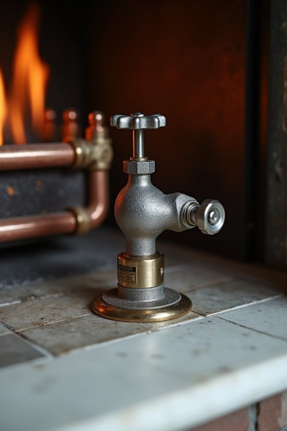 locate main gas valve location safely