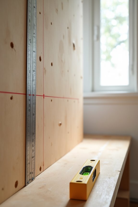 10 Steps to Hanging Curtains Like a Pro 5 mark brackets level study studs