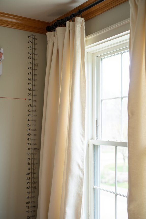 10 Steps to Hanging Curtains Like a Pro 2 measure beyond window frame for rod
