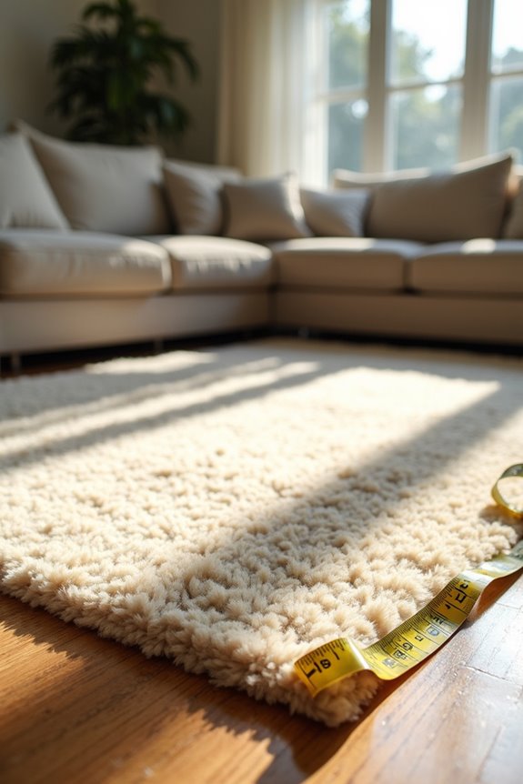 What Size Range Do Big Living Room Rugs Come In? 6 measuring for proper rug sizing