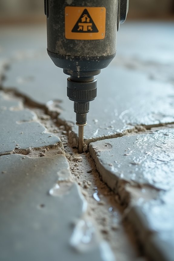 moisture test repair cracks