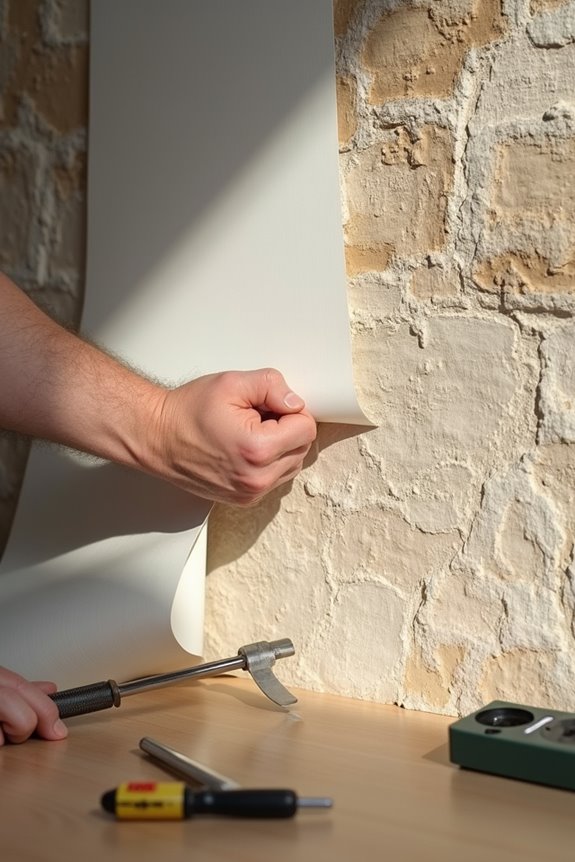 How to Go About Wallpapering Textured Walls 5 peel stick for textured walls