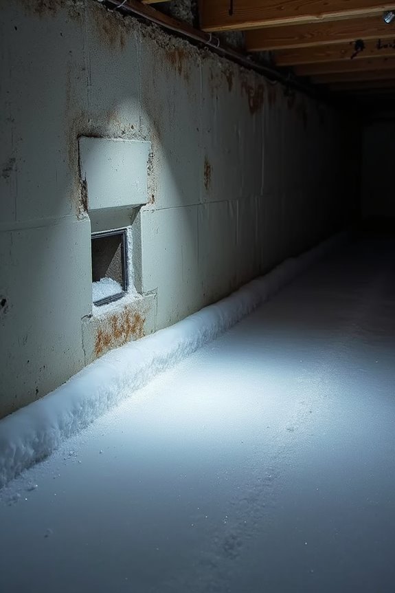 Why Is Your Basement So Cold? 1 rim joist leaks identified and sealed