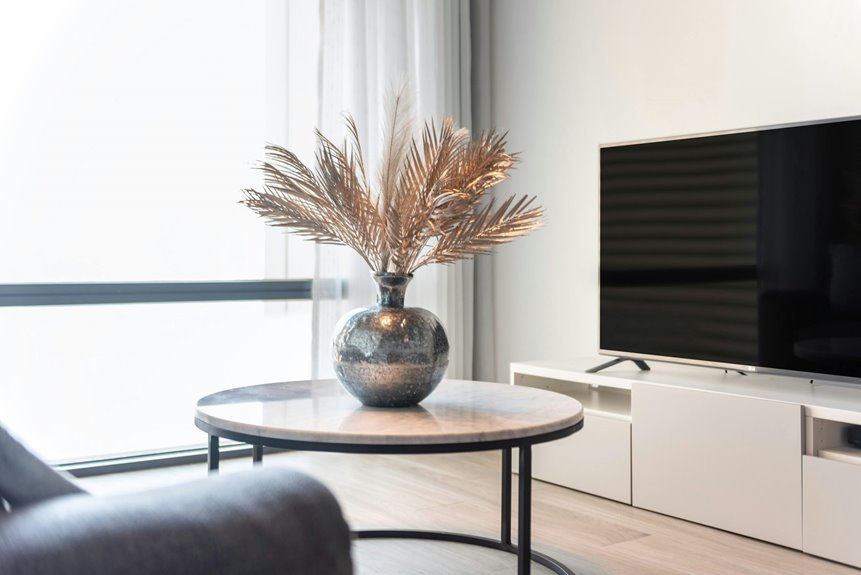 setting up a living room