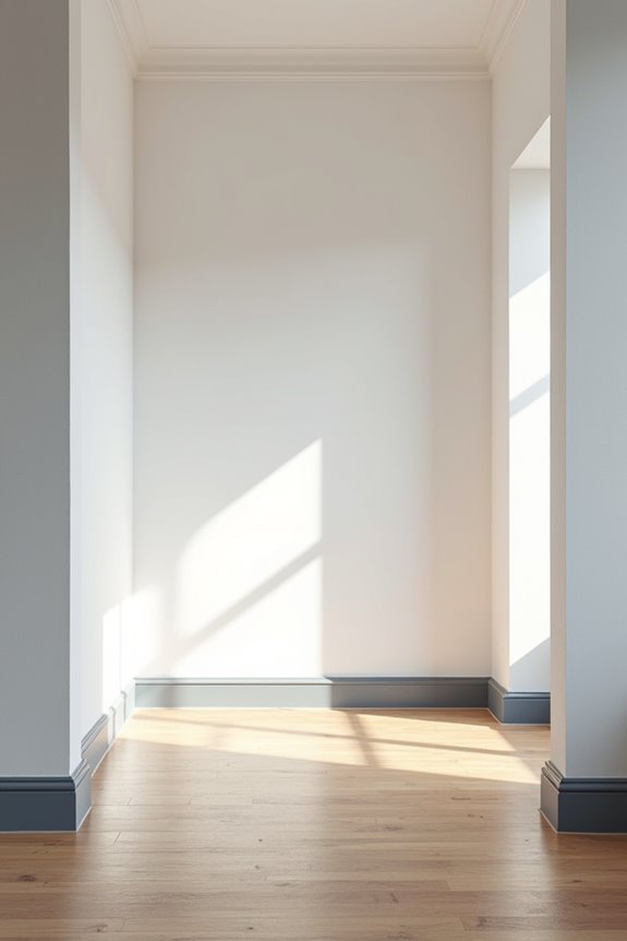 Should Trim Be the Same Color as Walls or Contrasting? 4 small rooms match walls visually expand