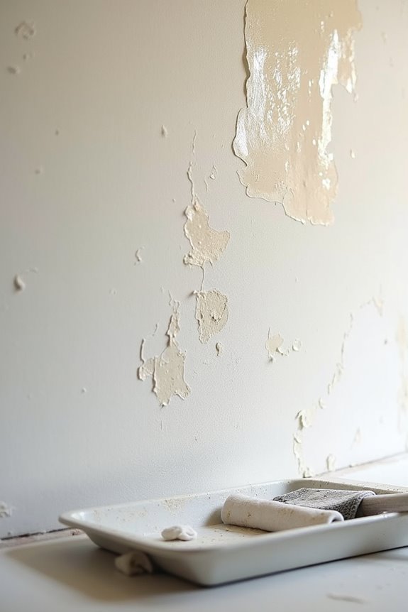 How to Go About Wallpapering Textured Walls 3 soak and scrape textured walls