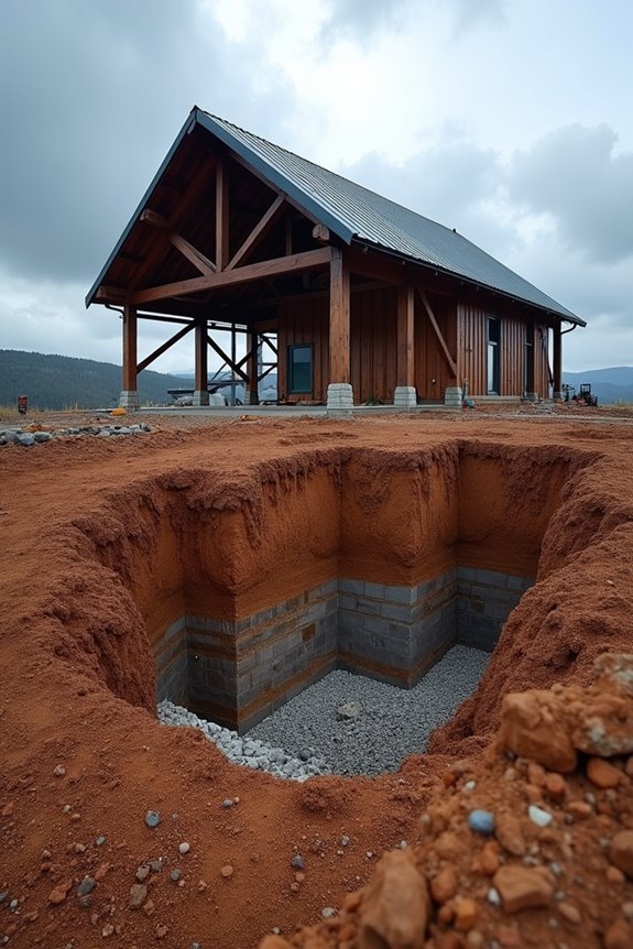 Can Barndominiums Have Basements? 2 steel frame geology permits barriers