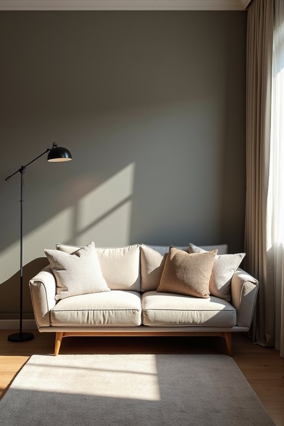 3 Tips for Choosing the Right Accent Wall 3 test color under real light conditions