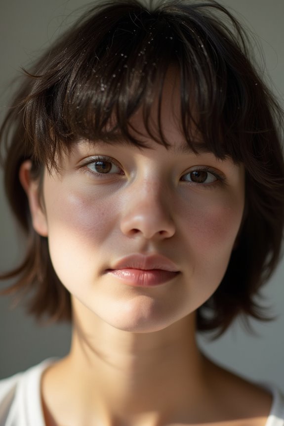 textured layered bangs elongate faces