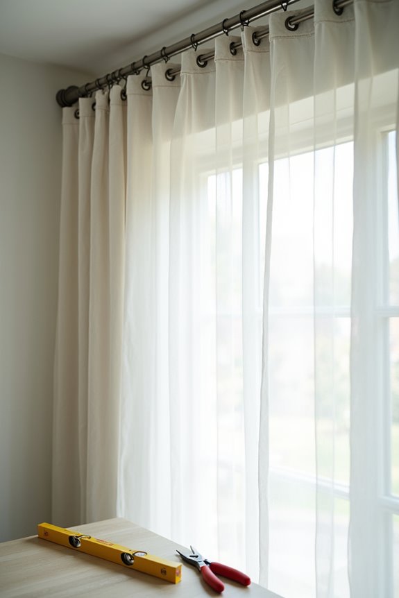 10 Steps to Hanging Curtains Like a Pro 7 thread hang level space panels