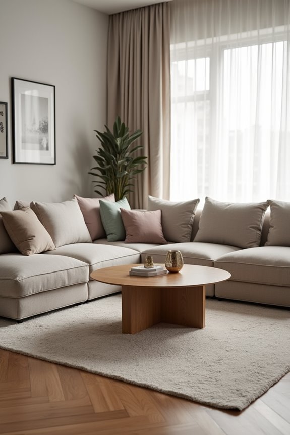Do Living Rooms Need Coffee Tables? 8 two thirds sofa width rule