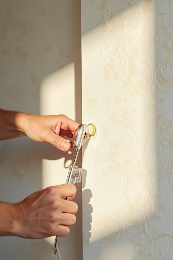 How to Go About Wallpapering Textured Walls 6 vertical alignment creates straight wallpaper seams