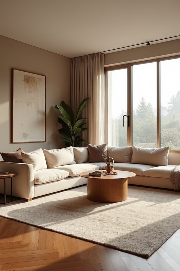 Do Living Rooms Need Coffee Tables? 9 walls and rugs define space without coffee table