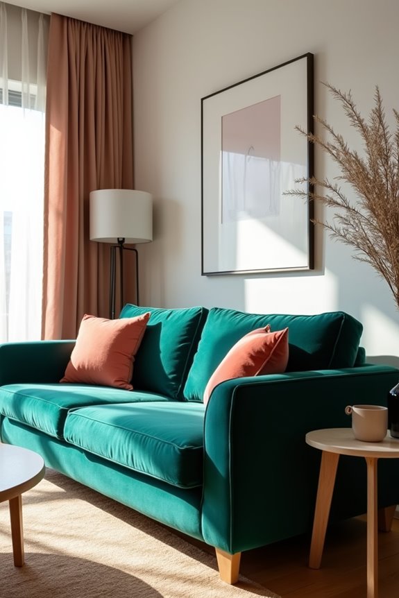 7 Sofa Ideas to Transform Your Living Room 3 bold navy velvet anchors living room