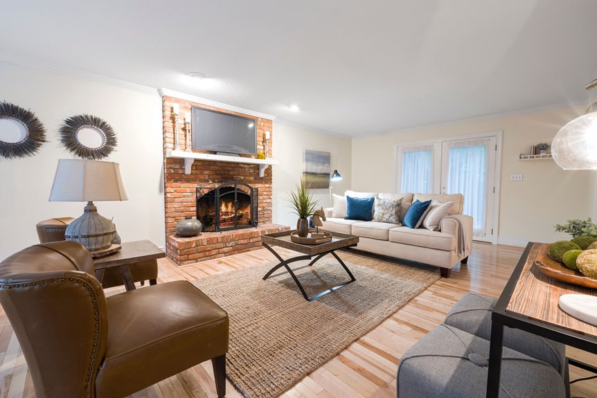 brick fireplace style ideas for living room