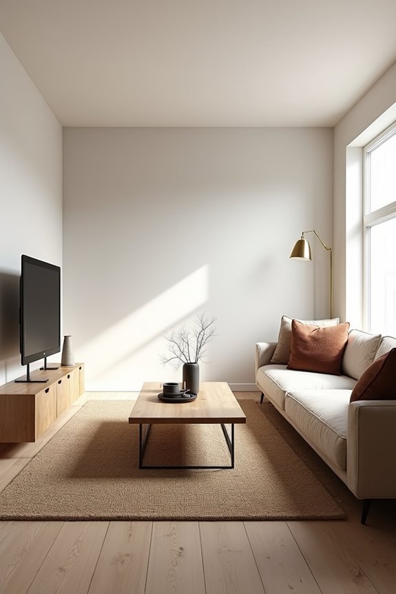 10 Ways to Maximize Your Long Living Room Layout 4 compact proportionate coffee table with storage