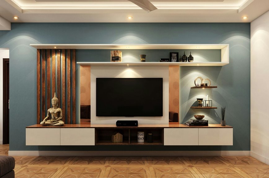 creative tv unit design across styles