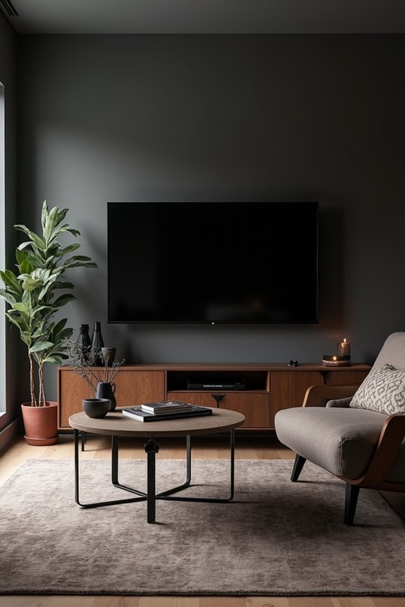dark walls velvet focal points