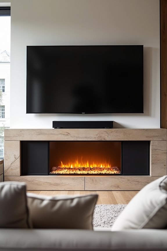 eye level tv minimizes neck strain