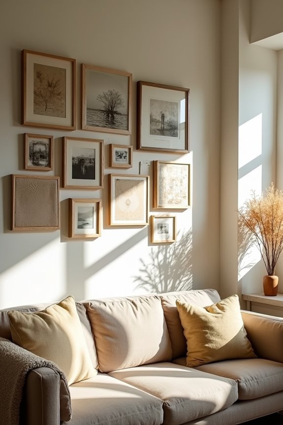 10 Above Sofa Wall Decor Ideas to Transform Your Living Room 6 gradually build a unified gallery