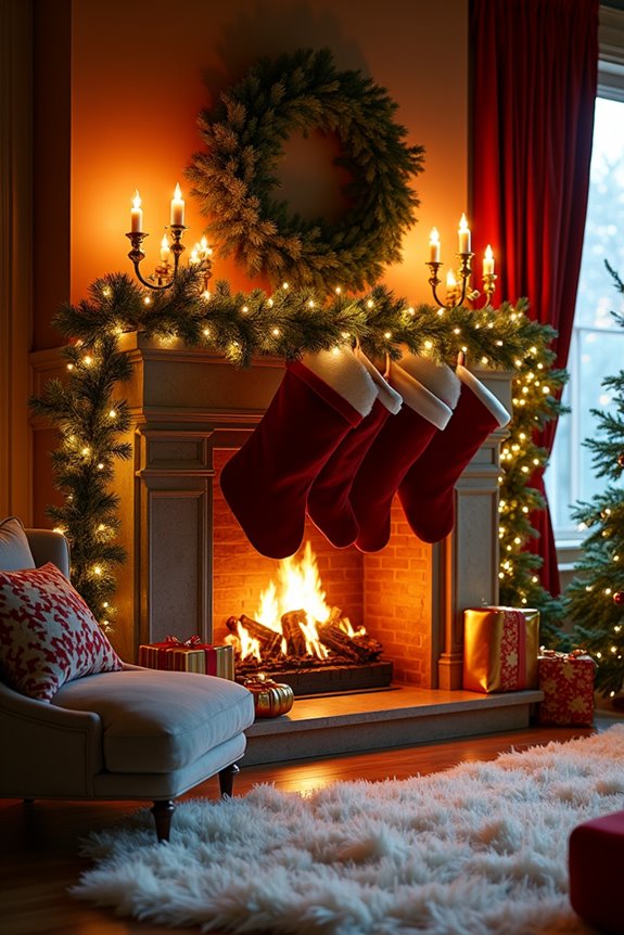 greenery garlands warm sparkling ambiance