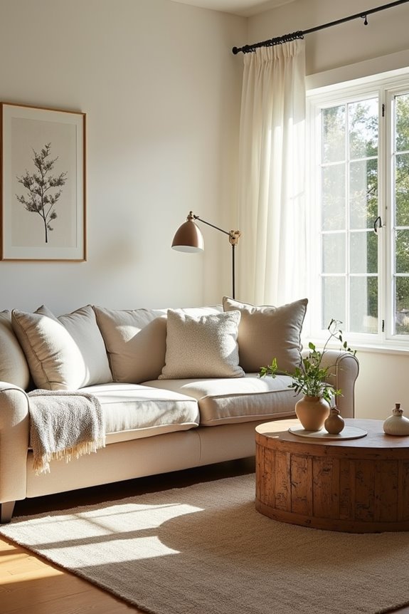 grounded textiles with layered accents