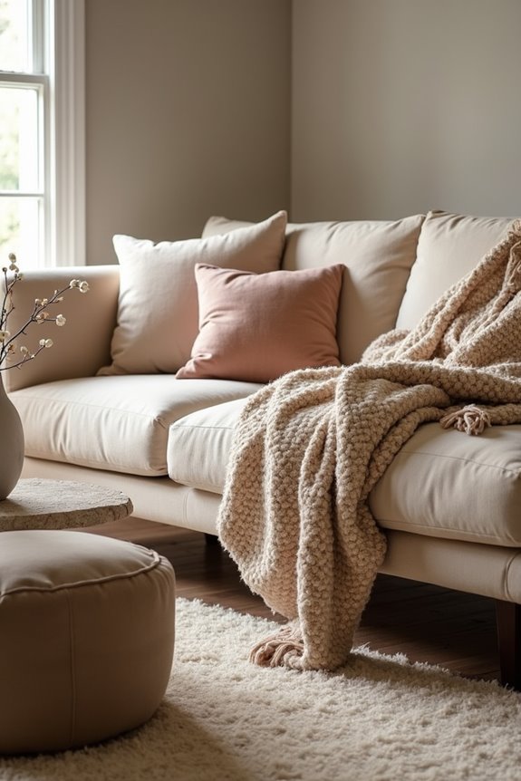 layered textures for cozy elegance