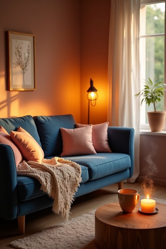 layered warm lighting for mood