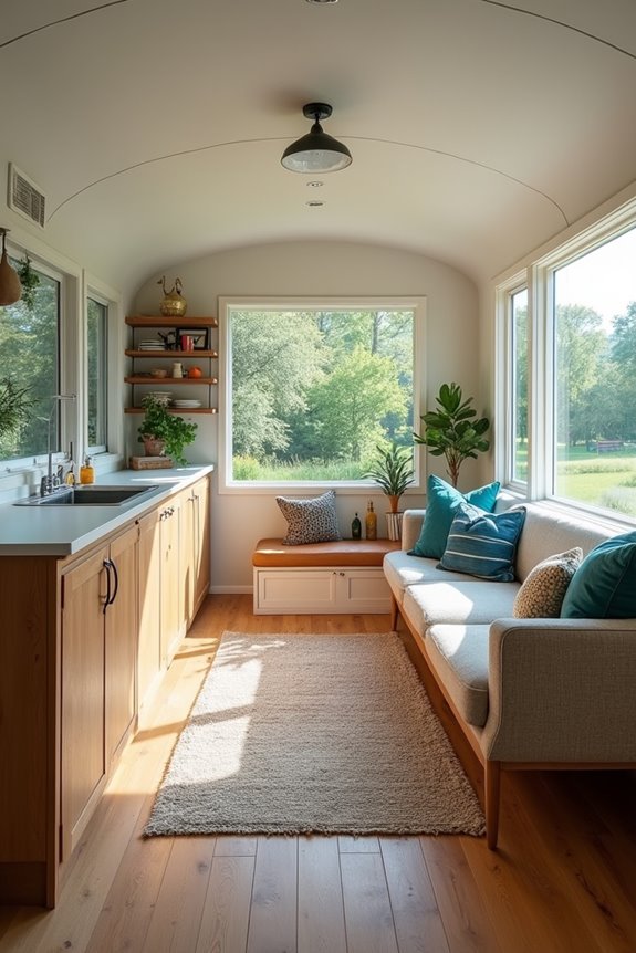 7 Living Room Ideas to Transform Your Single-Wide Trailer 1 maximize flow with mindful sofa placement