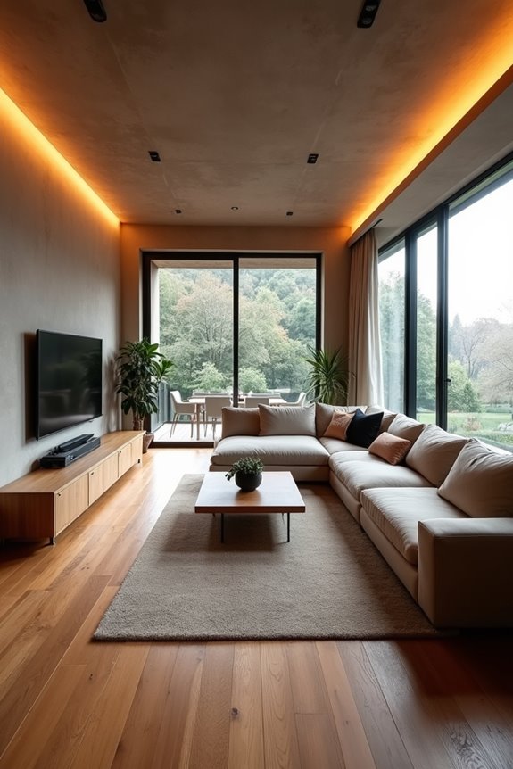 10 Ways to Maximize Your Long Living Room Layout 6 measure viewing distance 1 5 2 5 screen diagonal