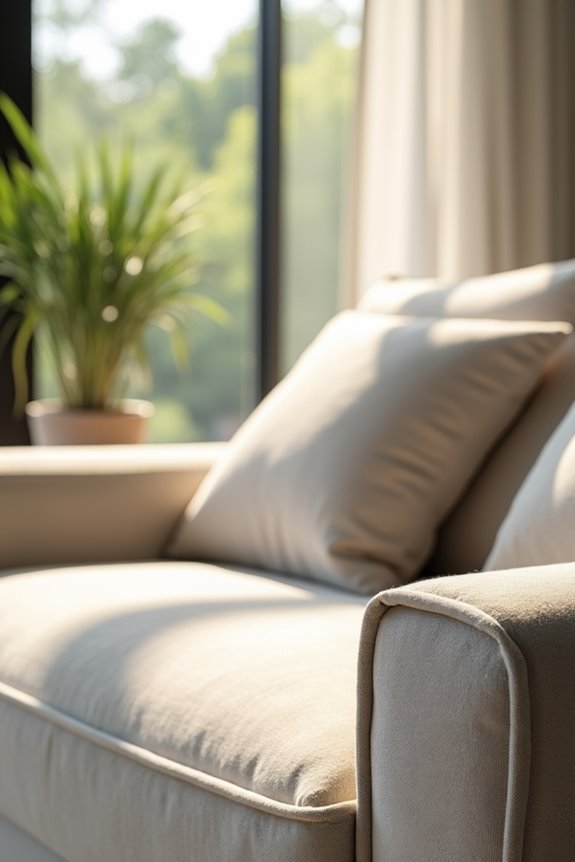 microfiber stain resistant low maintenance upholstery