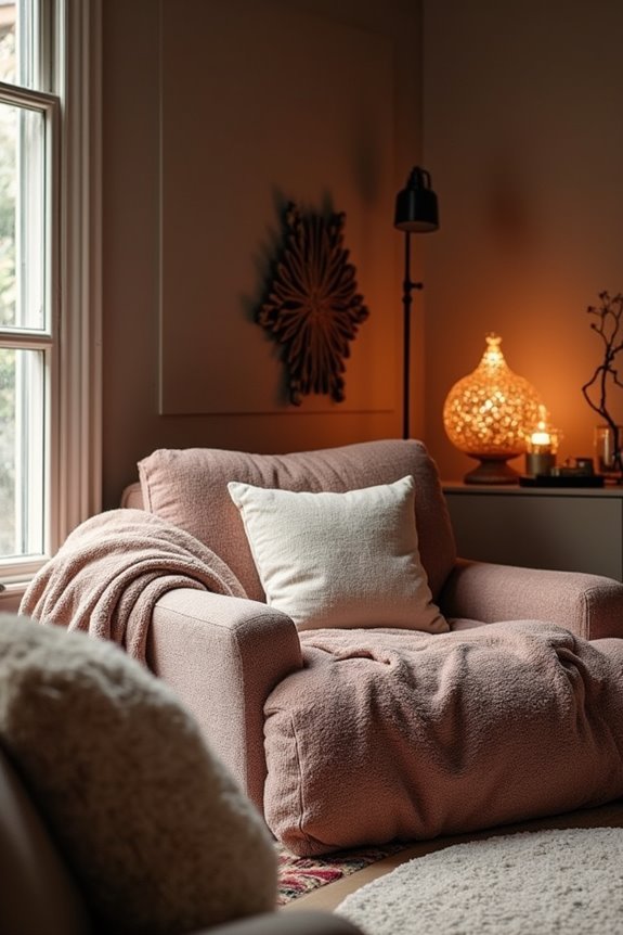 velvet boucle layered textures